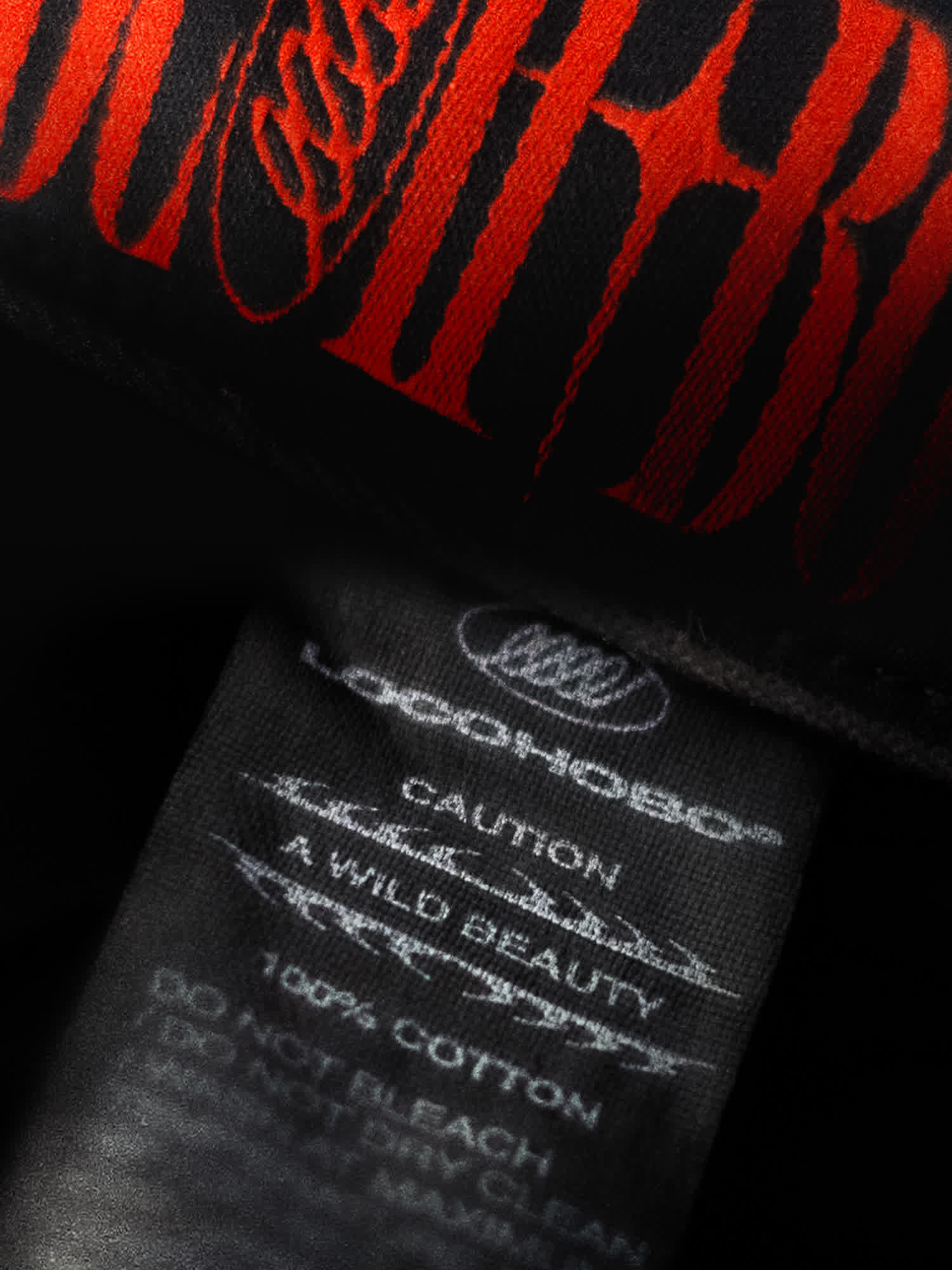 PIERCE cap internal labels closeup